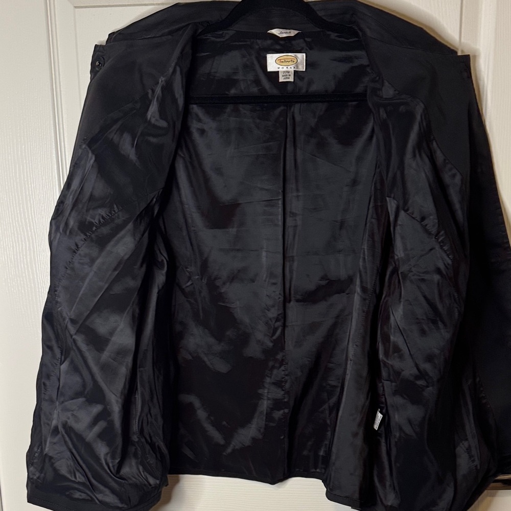 Talbots Black Button-Front Jacket - Picture 8 of 9